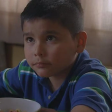 Boy Brock from Breaking Bad eats cereal