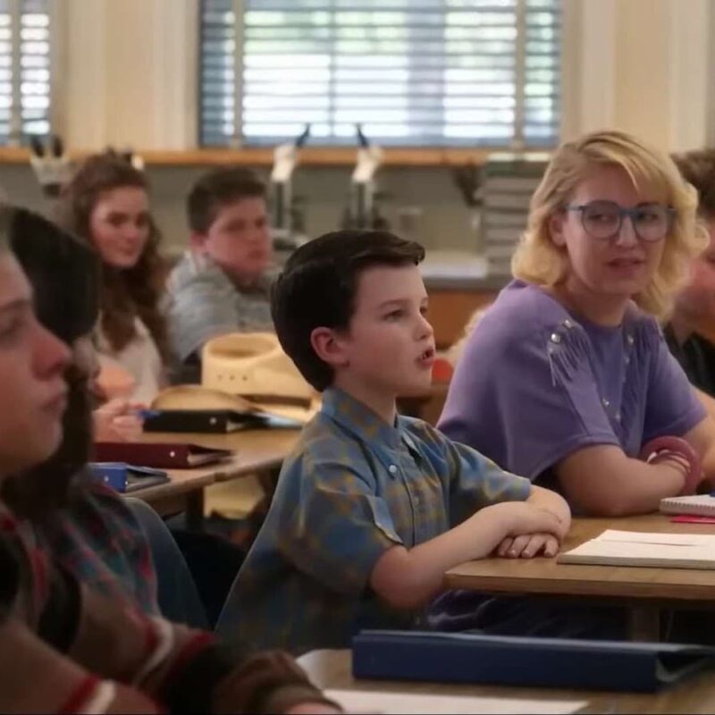 A still from an episode of young Sheldon